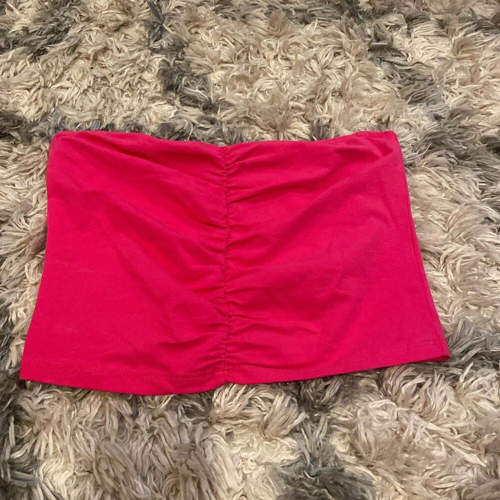 Ambiance-apparel Women's Pink Crop-top